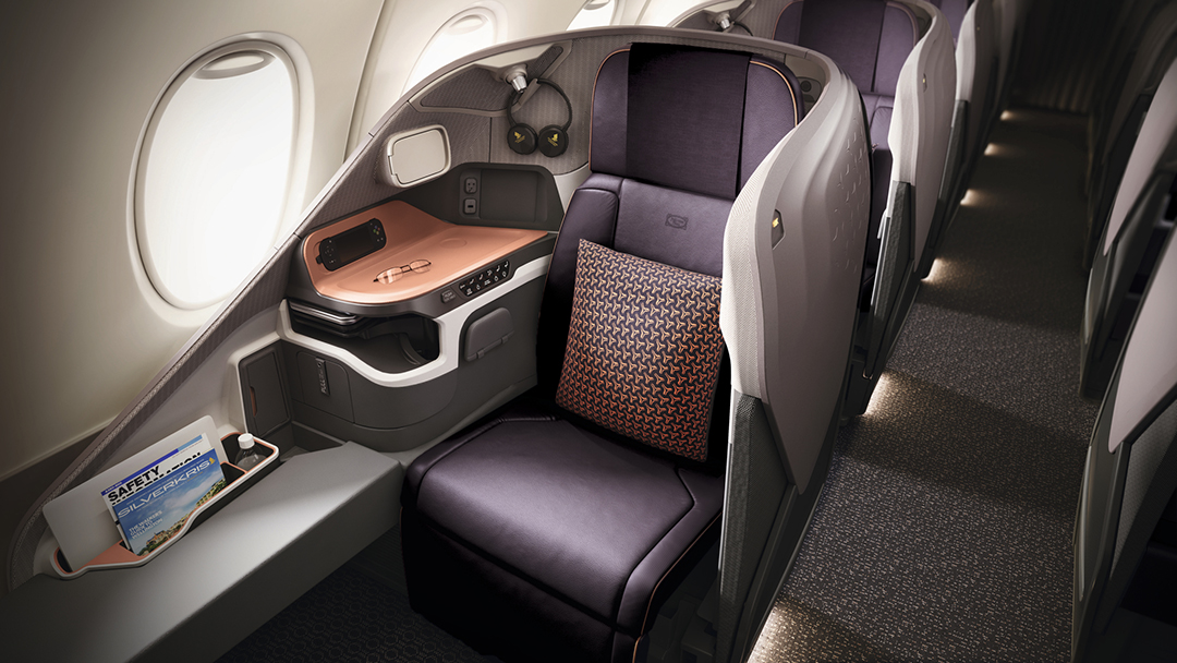 Singapore Airlines New A380 Business Class seat