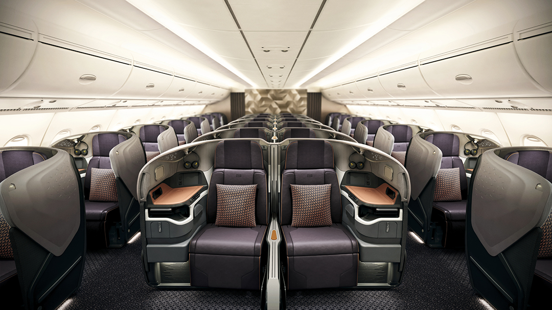 Singapore Airlines New Business cabin